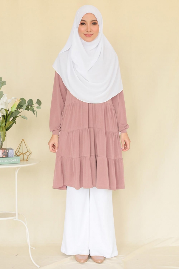 Qalam Blouse - Rose Wood